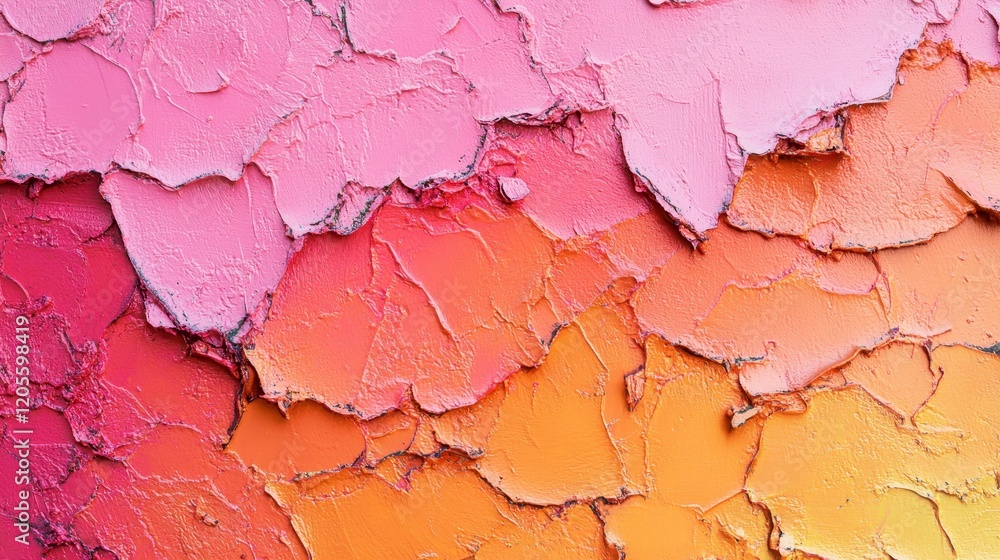 Textured Abstract Background Pink Coral and Orange Swirls of Paint Textured Abstract Background Pink Coral and Orange Swirls of Paint