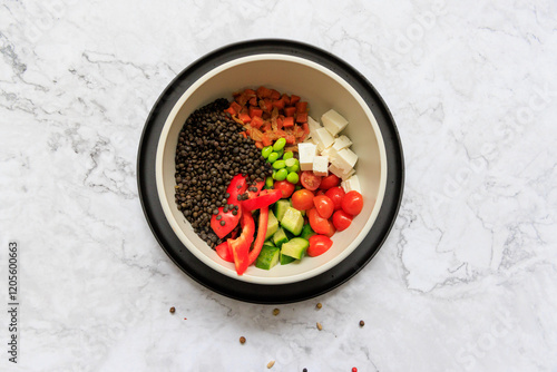 Superfood Bowls frisch zubereitet photo