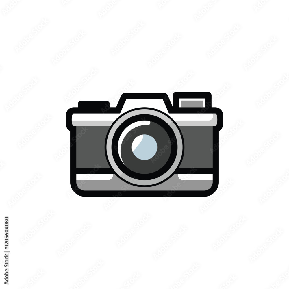 photo camera icon. flat design style photo camera icon. flat design style