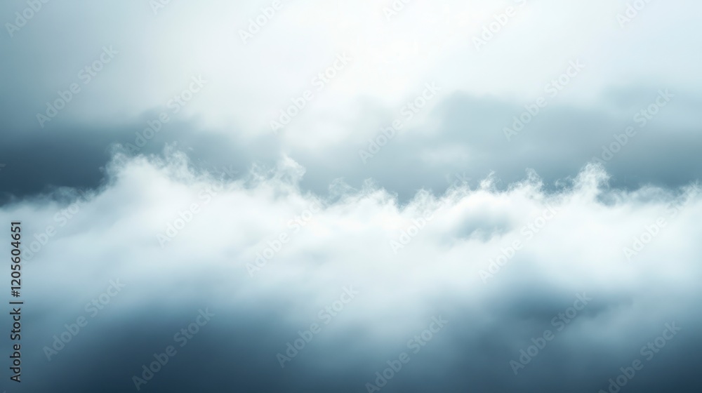 Fototapeta premium Dramatic Sky Dense Cloud Formations Overcast Atmosphere Moody Cloudscape