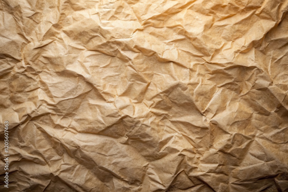 Fototapeta premium Highly Textured Brown Wrinkled Paper Background Ideal for Design Projects and Craft Applications