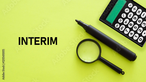 Interim measures of financing is shown using the text