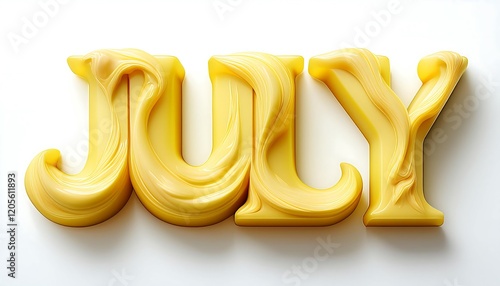 3D Butter Letters Spelling 