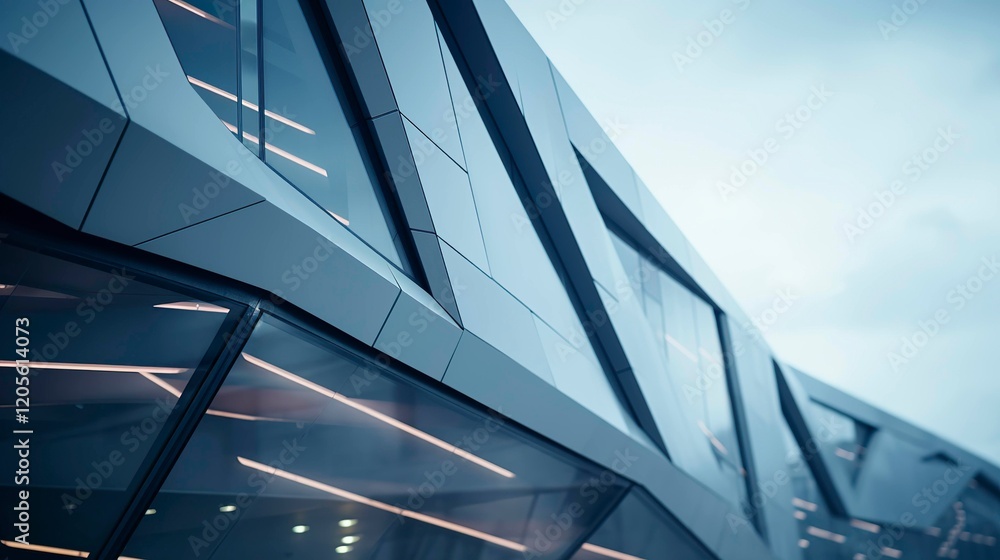 Obraz premium A photo of architectural details on a modern building