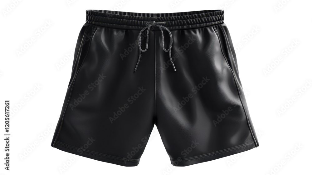 Black swimming shorts trunks on transparent background
Black swimming shorts trunks on transparent background
