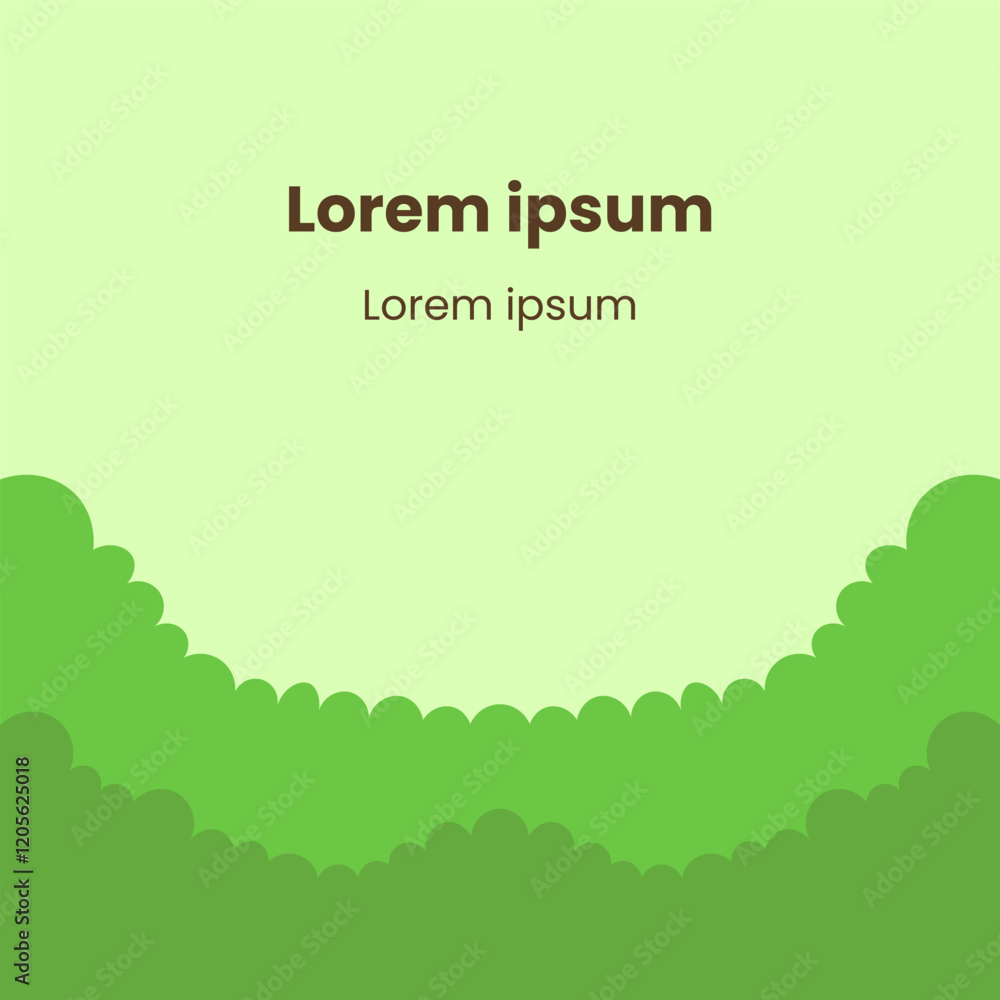 Fototapeta premium Vector illustration of a background with green grass