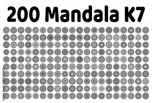 various mandala collections - 200 set yoga pattern