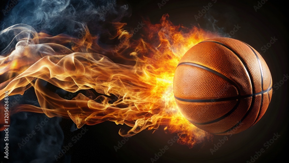 Dynamic Basketball with Flames and Energy Dynamic Basketball with Flames and Energy