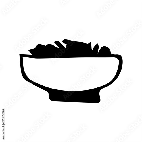 doodle illustration of a plate of food on a white background a treat