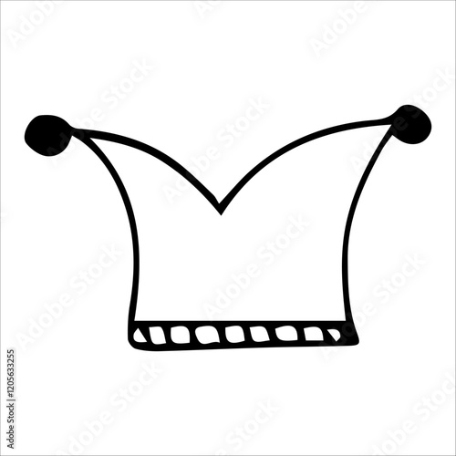 Doodle illustration of the sun symbol shape.