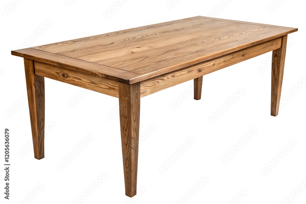 Wooden table on white background Wooden table on white background