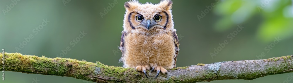 A Curious Owl with Expressive Eyes Perched on a Mossy Branch, Embodying Solitude and the Striking Contrast of Wildlife in its Natural Habitat This captivating image showcases the beauty of a lone A Curious Owl with Expressive Eyes Perched on a Mossy Branch, Embodying Solitude and the Striking Contrast of Wildlife in its Natural Habitat This captivating image showcases the beauty of a lone