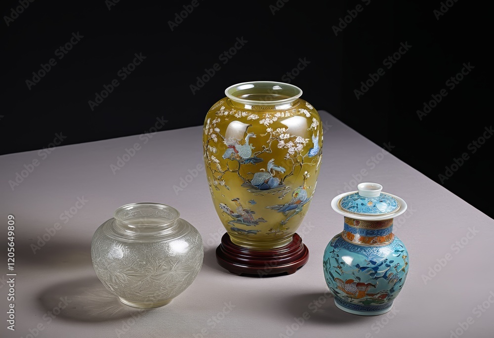 Chinese and foreign glassware from the Qing Dynasty are on display at the Summer Resort Chinese and foreign glassware from the Qing Dynasty are on display at the Summer Resort