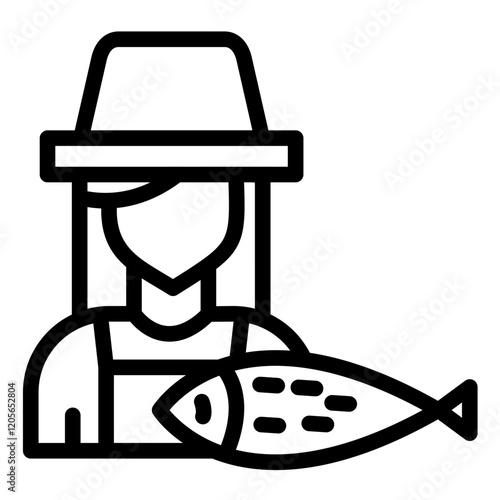 Fisherwoman Icon