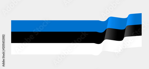 Estonia flag waving style. Vector illustration. Free Download Estonia flag waving style. Vector illustration. - GFXLoad
