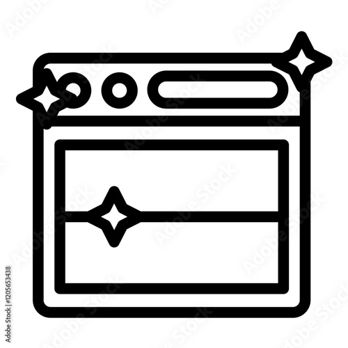 Cleaning Stove Icon