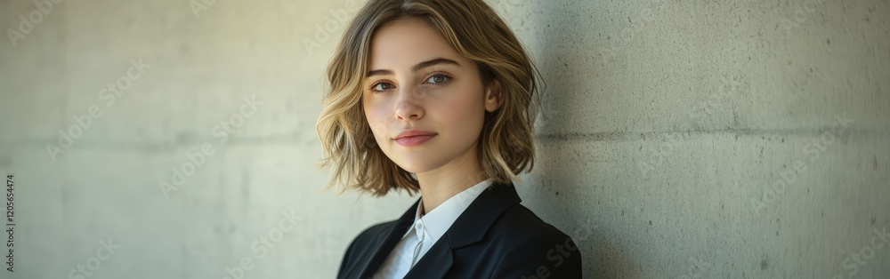 A smiling businesswoman standing in a modern office, representing leadership, confidence, and corporate success, ideal for business campaigns and leadership content. A smiling businesswoman standing in a modern office, representing leadership, confidence, and corporate success, ideal for business campaigns and leadership content.