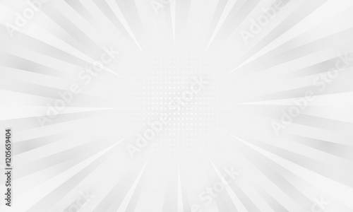black and white gradient ray burst dot style background vector design