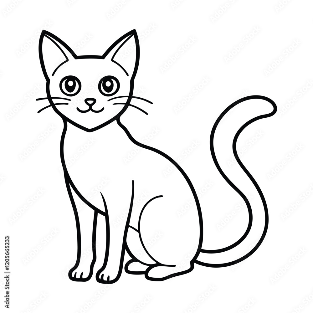 Obraz premium black and white cat