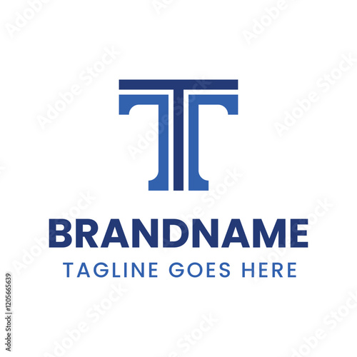 Letters TT Lowercase Logo, suitable for any business with TT or T initials photo