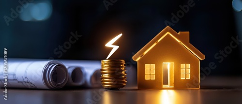 Modern home design with lighting and energy concepts for architectural inspiration.