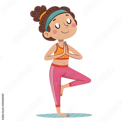 girl doing yoga