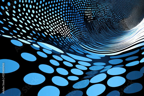 Blue Dots Background