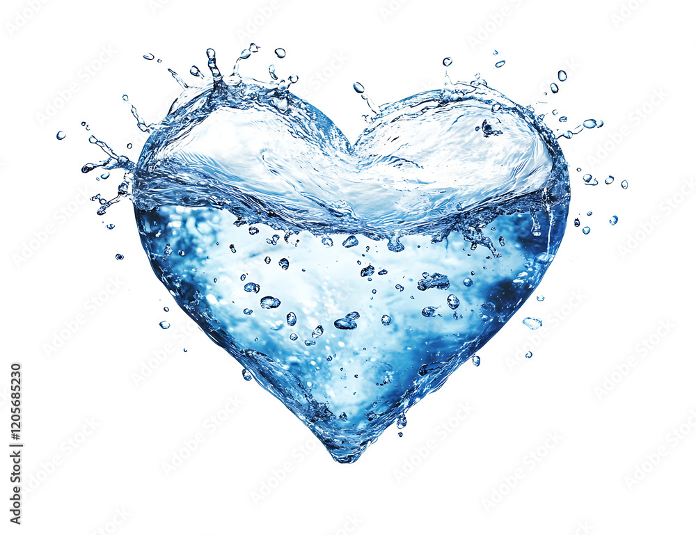 Heart shaped water splash creates stunning visual effect, symbolizing love and emotion. clear water droplets enhance beauty of this unique design Heart shaped water splash creates stunning visual effect, symbolizing love and emotion. clear water droplets enhance beauty of this unique design