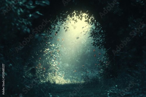 Dark Green Nature Background
