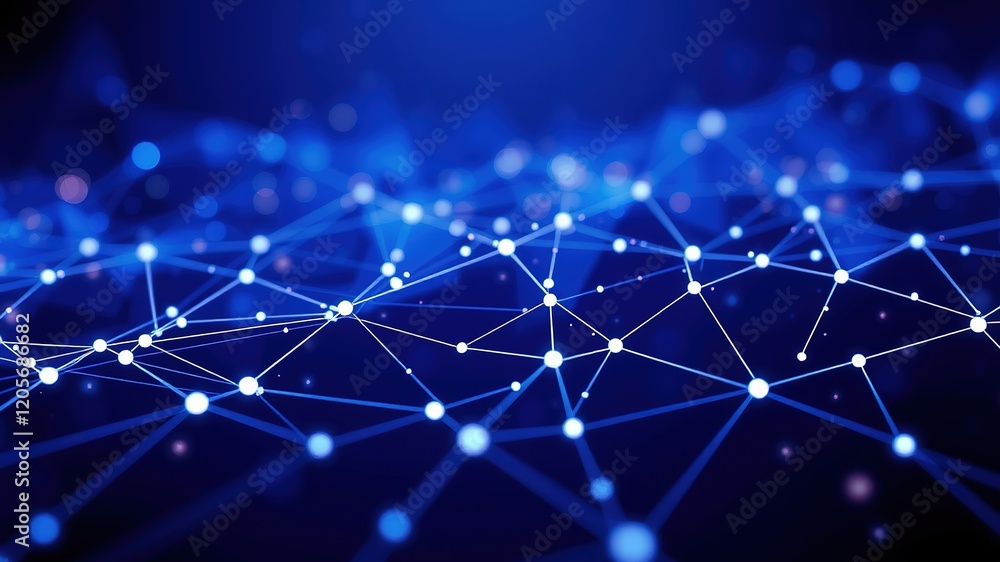 Navy Blue Network Abstract Background - AI Desktop Wallpaper Navy Blue Network Abstract Background - AI Desktop Wallpaper