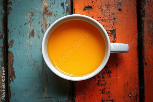 Mug Of Tea From Above