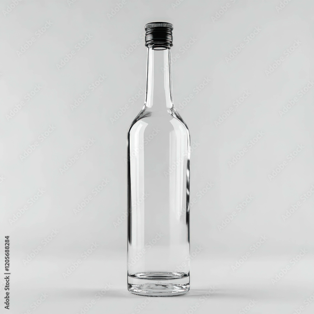 Fototapeta premium Vodka Bottle Isolated