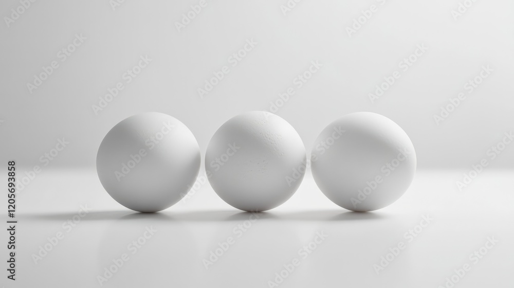 Three brown eggs are placed closely together on a white background. Three brown eggs are placed closely together on a white background.