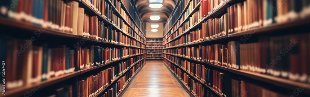 A grand classic library with wooden shelves and arched windows, symbolizing literary heritage. Ideal for education and cultural themes. A grand classic library with wooden shelves and arched windows, symbolizing literary heritage. Ideal for education and cultural themes.