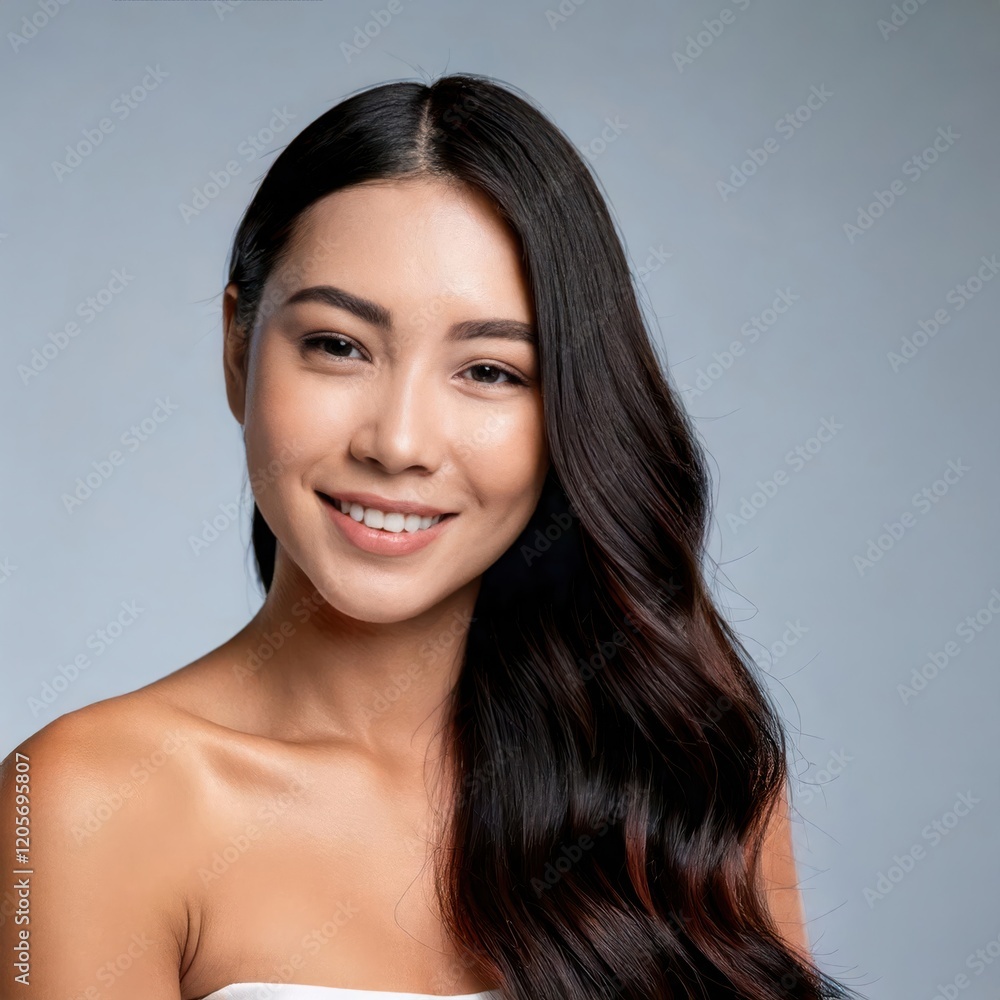 Radiant Confidence: A captivating portrait of a young woman with a radiant smile and flawless skin, showcasing her natural beauty and confidence with a soft, ethereal glow. Radiant Confidence: A captivating portrait of a young woman with a radiant smile and flawless skin, showcasing her natural beauty and confidence with a soft, ethereal glow.