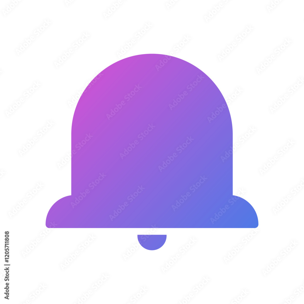 Notification vector icon, message alert bell on flat design application symbol. Notification vector icon, message alert bell on flat design application symbol.