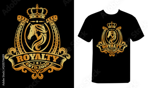 queen horse royalty,ESTD 2020 typography t-shirt design..ai