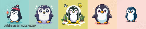 Penguin vector set