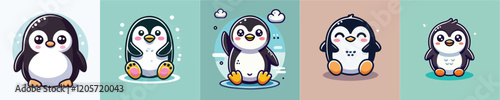 Penguin vector set