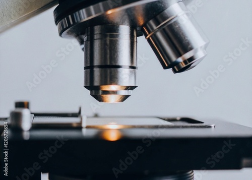 Wallpaper Mural Close up of microscope in laboratory. Scientific research and development concept. Torontodigital.ca