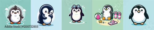 Penguin vector set
