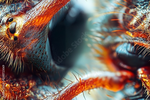 Extreme Close Up Of Insect Mouthparts And Body photo