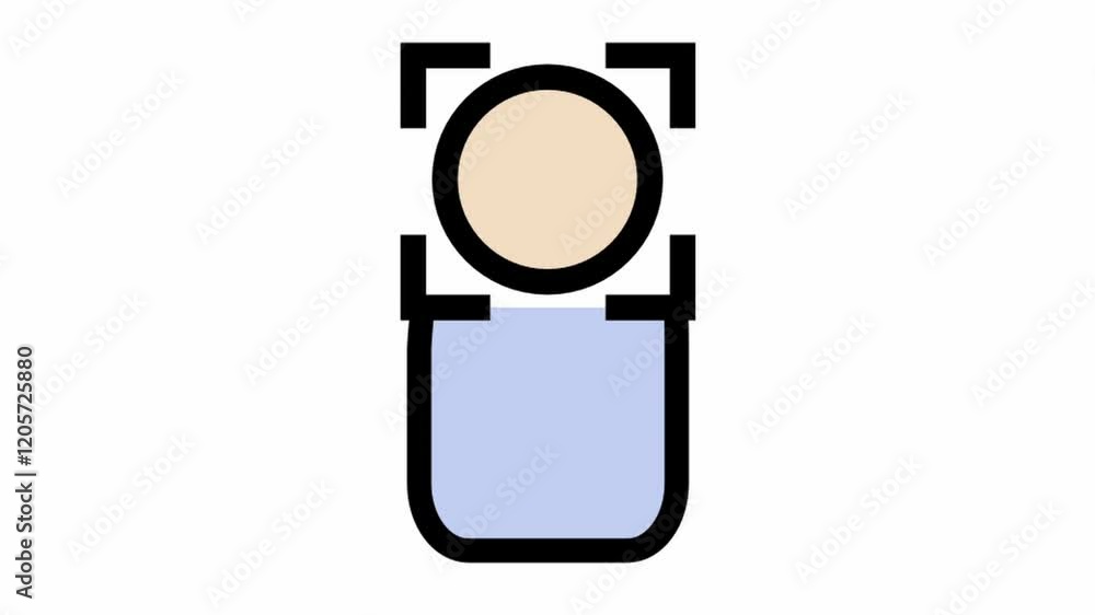 Camera subject focus - clean and modern Photography and videography icon. Camera subject focus - clean and modern Photography and videography icon.