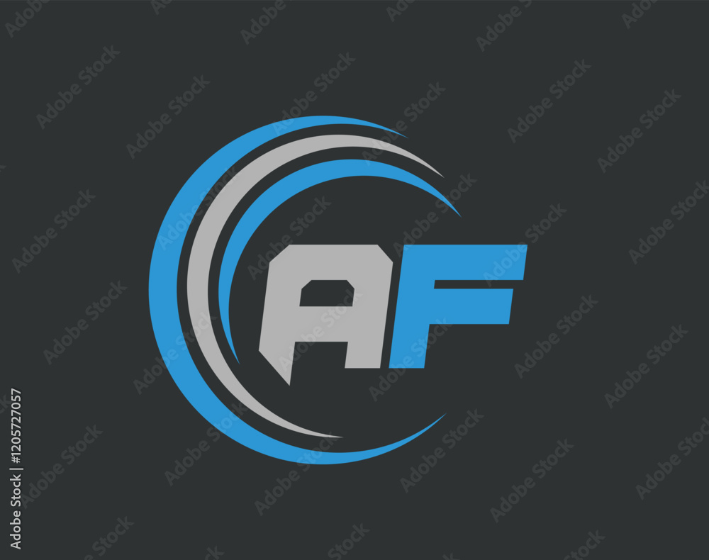 Abstract Letter AF logo Design. AF Initial Logo design Monogram for business and company.AF logo, AF letter logo design. Abstract Letter AF logo Design. AF Initial Logo design Monogram for business and company.AF logo, AF letter logo design.