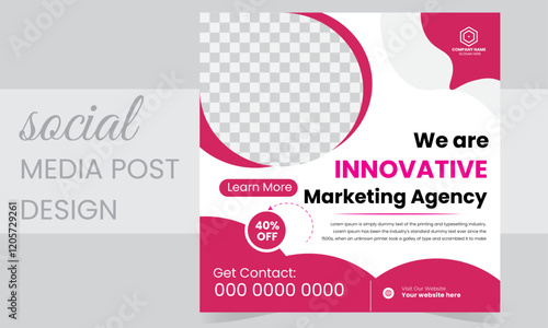 invitation social media post template collection. Usable for social media post