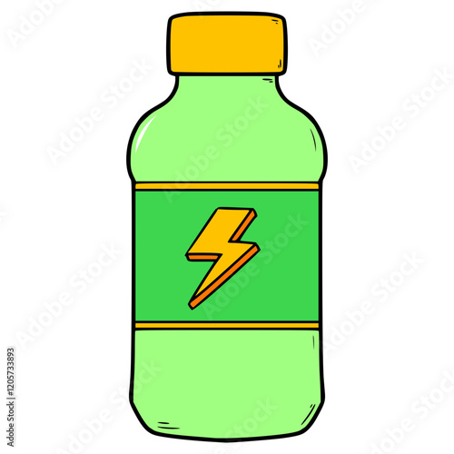 energy drink illustration hand drawn isolated vector