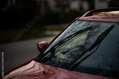 Car exterior windscreen wiper wing mirror photo