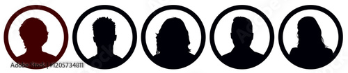 User people silhouette. User profile for social media, web, content. silhouette people avatar. User people icons