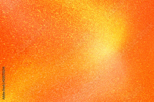 Orange glitter paper texture background with space. glitter star effect just like space. night sky universe rusty texture rough grain.