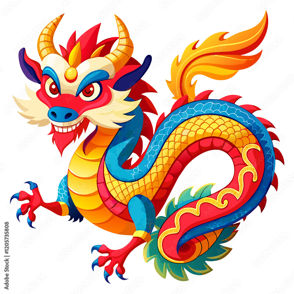 Golden Chinese dragon statue, an ancient symbol of power and oriental art in China Golden Chinese dragon statue, an ancient symbol of power and oriental art in China
